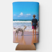 Aangepaste foto-Koelbox Geef je favoriete foto's Seltzer Blikjeskoeler (Achterkant)