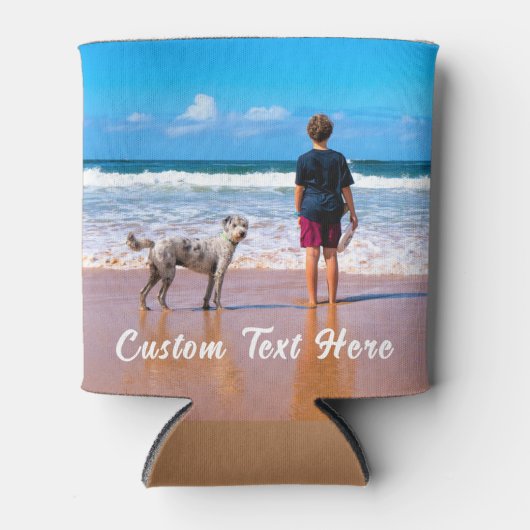 Aangepaste foto Koelbox met tekst Blikjeskoeler (Voorkant)