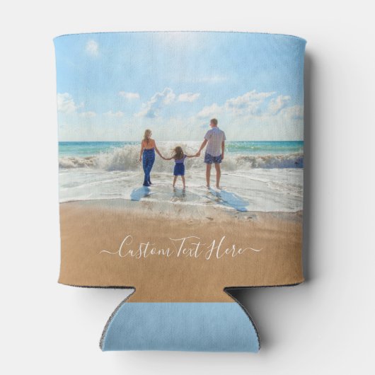 Aangepaste foto Koelbox Uw foto's en tekst Blikjeskoeler (Achterkant)