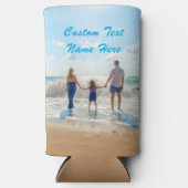 Aangepaste Foto Koelbox Uw Foto's en Tekstnaam Seltzer Blikjeskoeler (Voorkant)