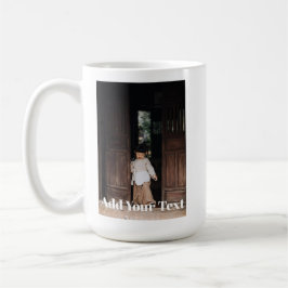 Aangepaste foto koffie Voeg foto en tekst toe Koffiemok