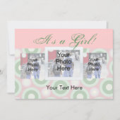 Aangepaste foto-koninklijk, een meisje aankondiging (Voorkant)