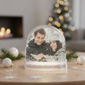 Aangepaste foto koppel gepersonaliseerde Kerstmis Sneeuwbol