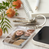 Aangepaste foto koppel Mijn liefde sleutelhanger (Voorkant Rechts)