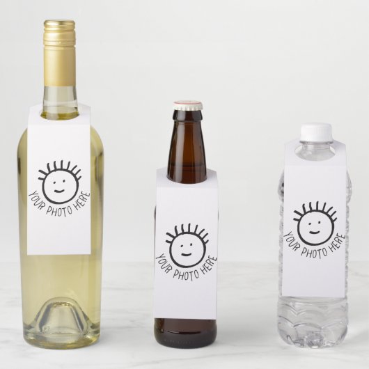 Aangepaste foto KRAFT FLES HANGER LABELS Sjabloon (In situ)