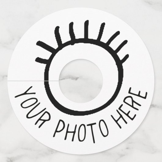 Aangepaste foto KRAFT WINE GLASS LABELS Blanco Sja (Voorkant)