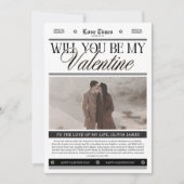 Aangepaste foto krant Valentijnsdag Kaart (Voorkant)