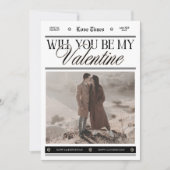 Aangepaste foto krant Valentijnsdag Kaart (Voorkant)