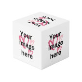 Aangepaste foto kubus voor cadeau (Achter hoekig)