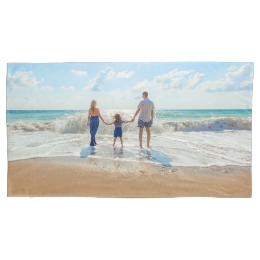 Aangepaste foto kussen Hoesje met uw foto's ontwer Kussensloop (Voorkant)