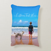 Aangepaste foto kussen met uw foto's en tekst (Achterkant (Verticaal))