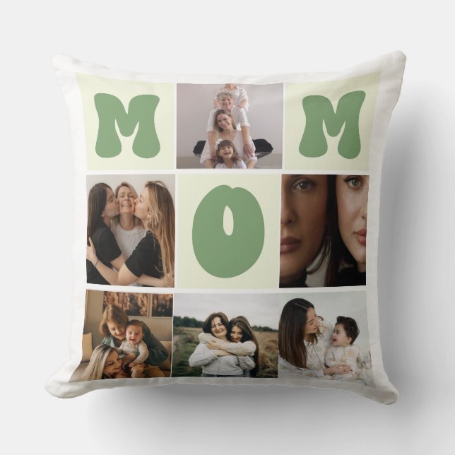 Aangepaste foto kussen voor mama - Voeg je eigen f (Voorkant)