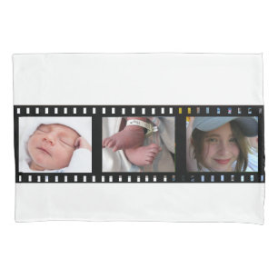 Aangepaste foto kussensloop filmstrook 6 frames