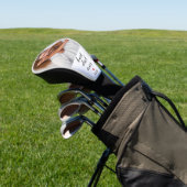 Aangepaste foto l Beste papa ooit Schattig rood ha Golfheadcover (Insitu)