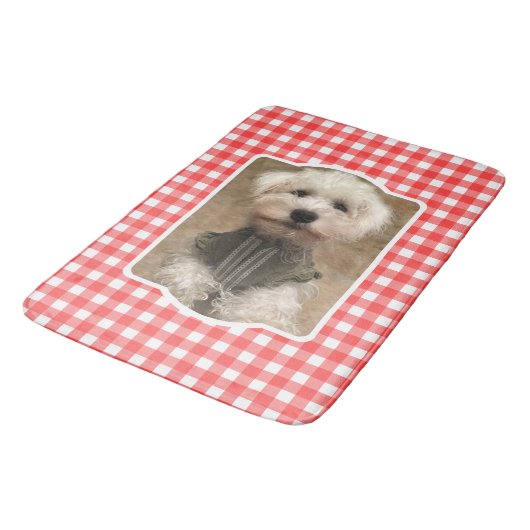 Aangepaste foto Landrode buffelplaat foto Badmat (Gekanteld)