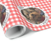 Aangepaste foto Landrode buffelplaat foto Cadeaupapier (Rol Hoek)