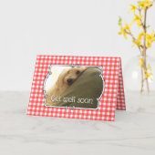 Aangepaste foto Landrode buffelplaat foto Kaart (Gele Bloem)