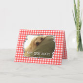 Aangepaste foto Landrode buffelplaat foto Kaart (Voorkant)