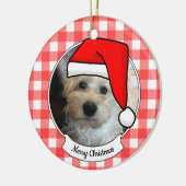 Aangepaste foto Landrode buffelplaat foto Keramisch Ornament (Links)