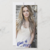 Aangepaste foto lange en dunne klas van afstuderen aankondiging (Voorkant)
