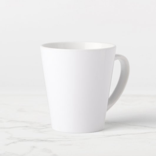 Aangepaste foto latte mok (Rechterhoek)