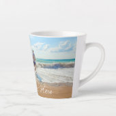 Aangepaste foto Latte Mok Gift Uw foto's en tekst (Rechts)