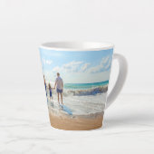 Aangepaste foto Latte Mok met uw foto's (Rechterhoek)