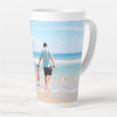 Aangepaste foto latte mok persoonlijk cadeau (Rechterhoek)