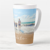 Aangepaste foto latte Mok uw eigen design cadeau (Rechterhoek)