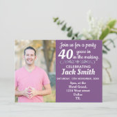 Aangepaste foto, Leeftijd mijlpaal. Kaart (Staand voorkant)