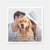 Aangepaste foto legant Dank je homepage Servet (Voorkant)