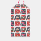 Aangepaste foto Lelijke Kersttrui Cadeaulabel (Achterkant)