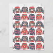 Aangepaste foto Lelijke Kersttrui Feestdagenkaart (Achterkant)