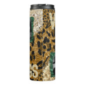 Aangepaste foto-leopard Zebra Pattern Thermosbeker (Achterkant)