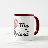 Aangepaste foto Lesbian Pride I Love My Vriendin Mok (Voorkant rechts)