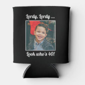 Aangepaste foto Leuk Cool 40th Verjaardag Blikjeskoeler (Voorkant)