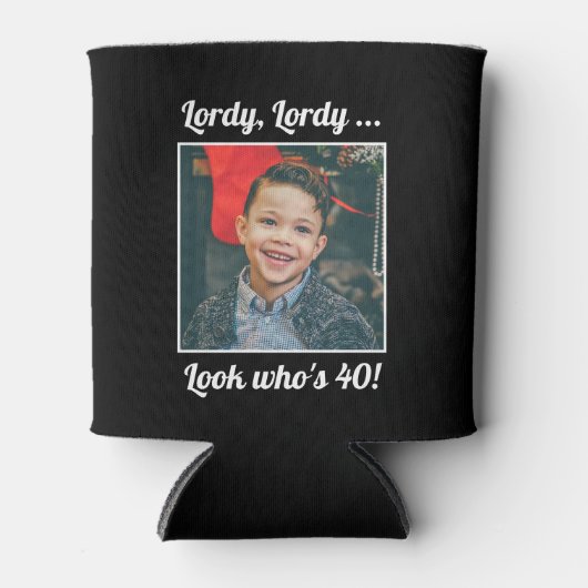Aangepaste foto Leuk Cool 40th Verjaardag Blikjeskoeler (Voorkant)