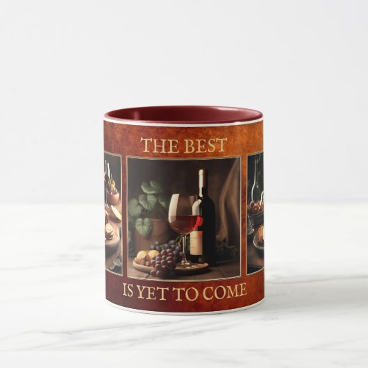 Aangepaste foto Leuk wijnthema Mok (Midden)