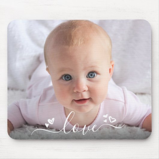 Aangepaste foto Leuke DIY Moderne Liefde Script Ha Muismat (Voorkant)