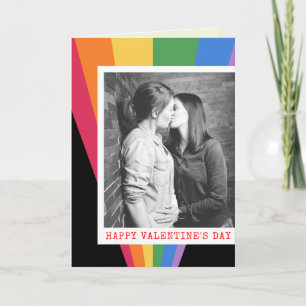 Aangepaste foto-LGBT Pride Thleed Valentijn-kaart Kaart