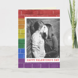 Aangepaste foto-LGBT Pride Thleed Valentijn-kaart Kaart