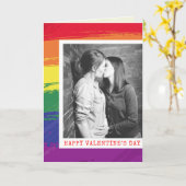 Aangepaste foto LGBT Pride Valentijnskaart Kaart (Gele Bloem)