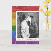 Aangepaste foto LGBT Pride Valentijnskaart Kaart (Gele Bloem)