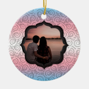 Aangepaste foto LGBTQ Transgender-chips Keramisch Ornament