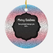 Aangepaste foto LGBTQ Transgender-chips Keramisch Ornament (Achterkant)