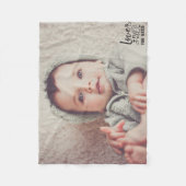 Aangepaste foto/liefde is alles wat u nodig hebt fleece deken (Voorkant)