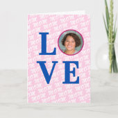 Aangepaste foto liefde moeder liefde moeder modern kaart (Voorkant)