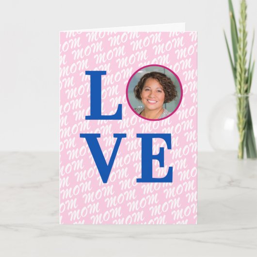 Aangepaste foto liefde moeder liefde moeder modern kaart (Voorkant)