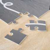 Aangepaste foto Liefde Script bruiloft Legpuzzel (Zijkant)