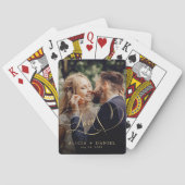 Aangepaste foto liefde script hart pokerkaarten (Achterkant)